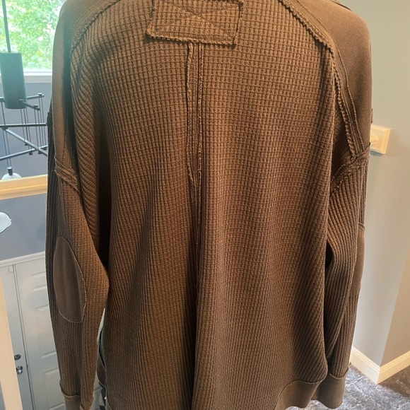 Free People we the free oversized thermal top xs - Picture 6 of 11